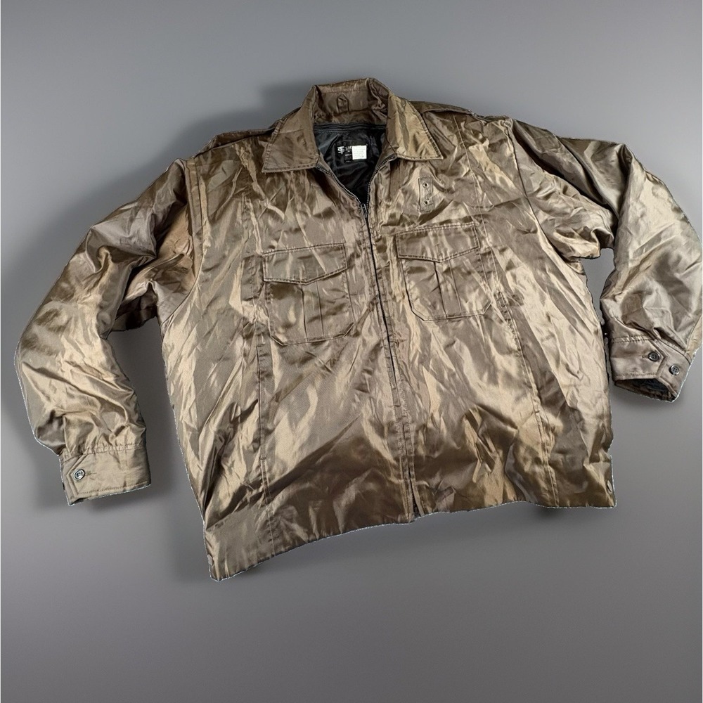 Tact Squad Duty Jacket Men's 2XL Brown Zip Out Liner Security Tactical Uniform